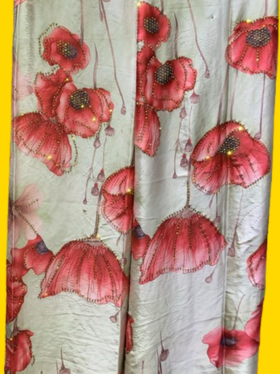 Soie italienne perlée